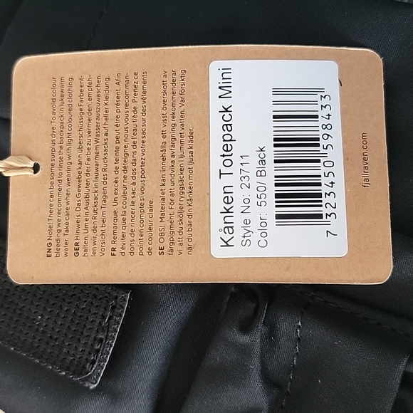 Kanken mini tote pack NWT( Brand new) - Picture 9 of 9